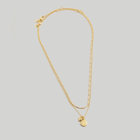 Madewell Two-Pack Heart Necklace - Picture 4 of 6